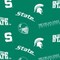Licensed NCAA Michigan State All over MIST-045 Cotton Fabric by the Yard